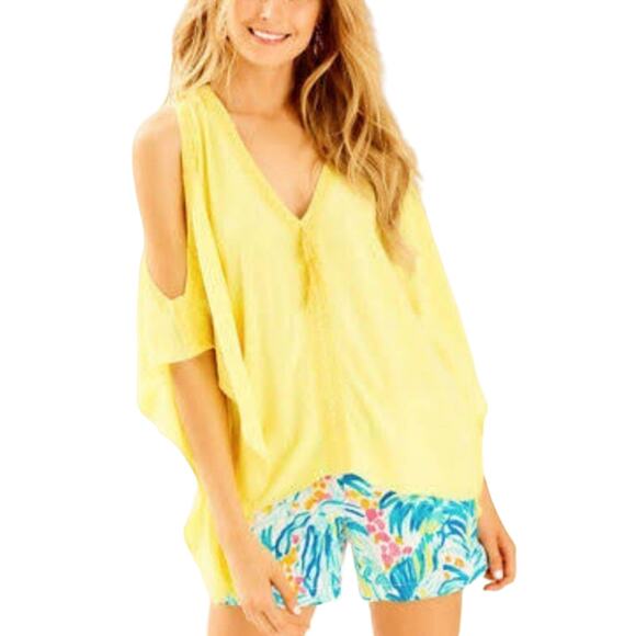 Lilly Pulitzer Cold Shoulder Julietta Caftan – Sweet Tarty – Size Small/Medium - Picture 2 of 9